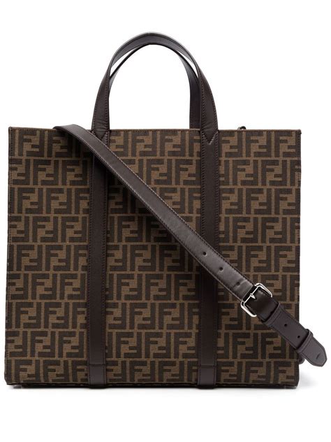 fendi ff motif jacquard tote bag|Roll Mini .